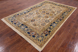 Peshawar Hand Knotted Wool Rug - 6' 0" X 9' 1" - Golden Nile