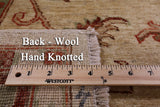 Ivory Peshawar Hand Knotted Rug - 5' 10" X 9' 1" - Golden Nile