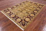 Peshawar Hand Knotted Wool Area Rug - 6' 2" X 9' 0" - Golden Nile