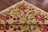 Ivory William Morris Hand Knotted Wool Area Rug - 4' 10" X 7' 9" - Golden Nile
