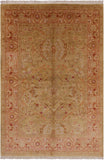 Peshawar Hand Knotted Area Rug - 6' 1" X 8' 10" - Golden Nile