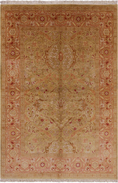 Peshawar Hand Knotted Area Rug - 6' 1" X 8' 10" - Golden Nile