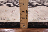 Black Peshawar Hand Knotted Wool Rug - 5' 9" X 7' 2" - Golden Nile