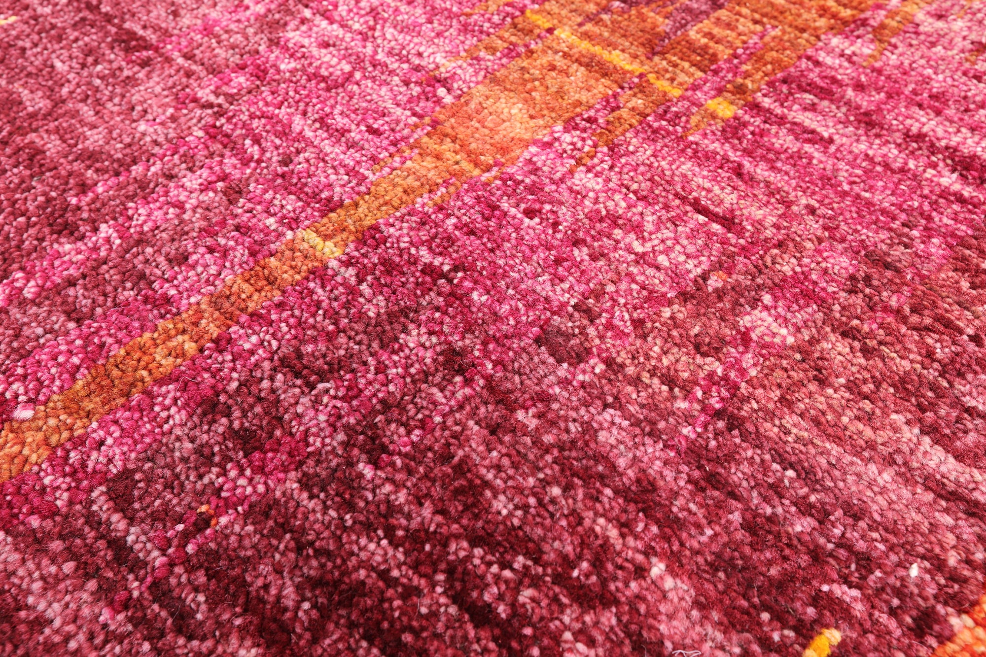 Ikat Hand Knotted Wool Area Rug - 9' 0" X 12' 9" - Golden Nile