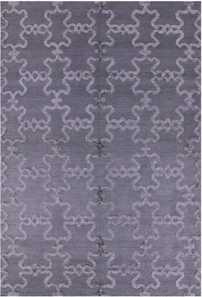 Moroccan Flat Weave Wool Rug - 6' 1" X 9' 1" - Golden Nile