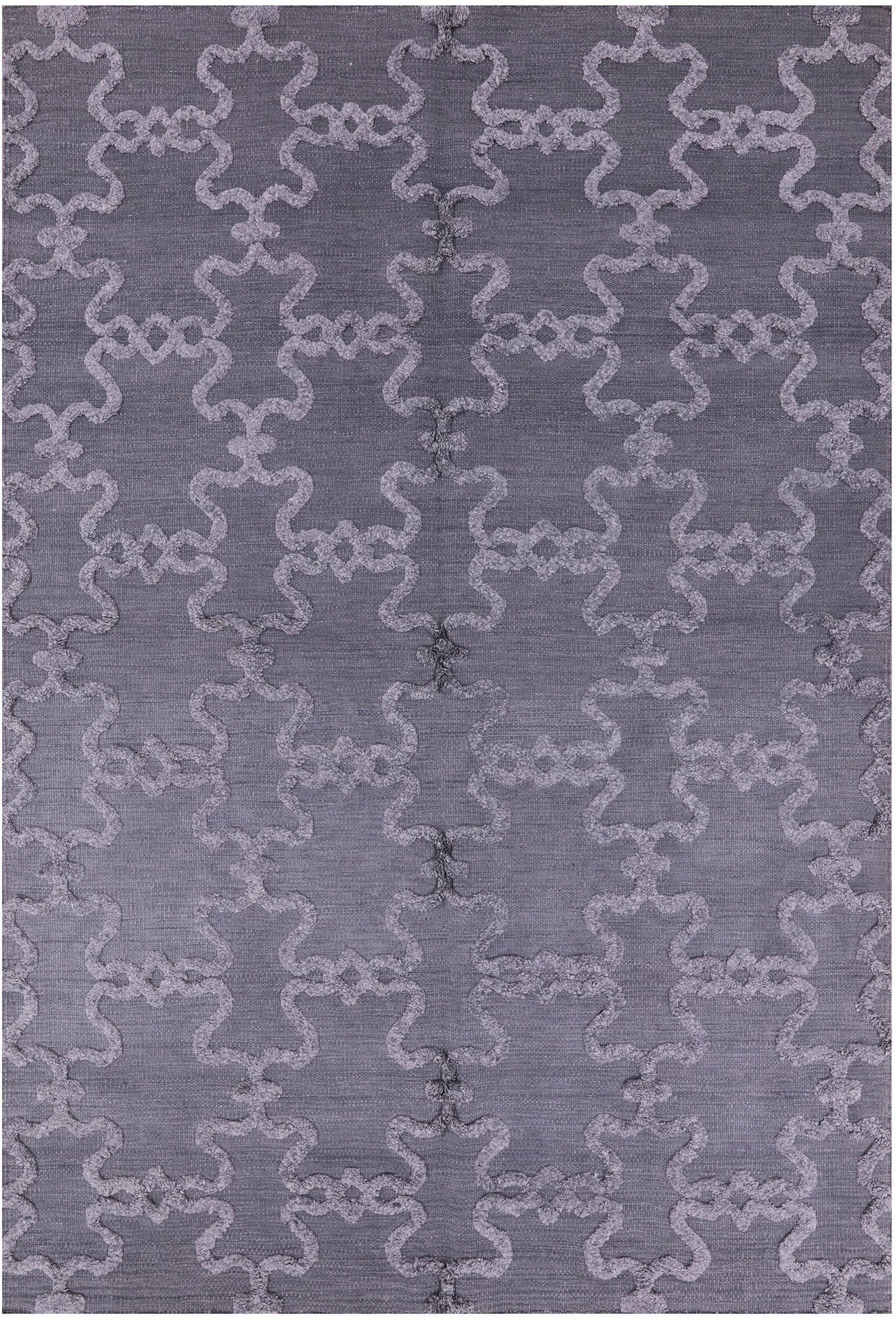 Moroccan Flat Weave Wool Rug - 6' 1" X 9' 1" - Golden Nile