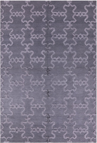 Moroccan Flat Weave Wool Rug - 6' 1