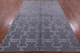 Moroccan Flat Weave Wool Rug - 6' 1" X 9' 1" - Golden Nile