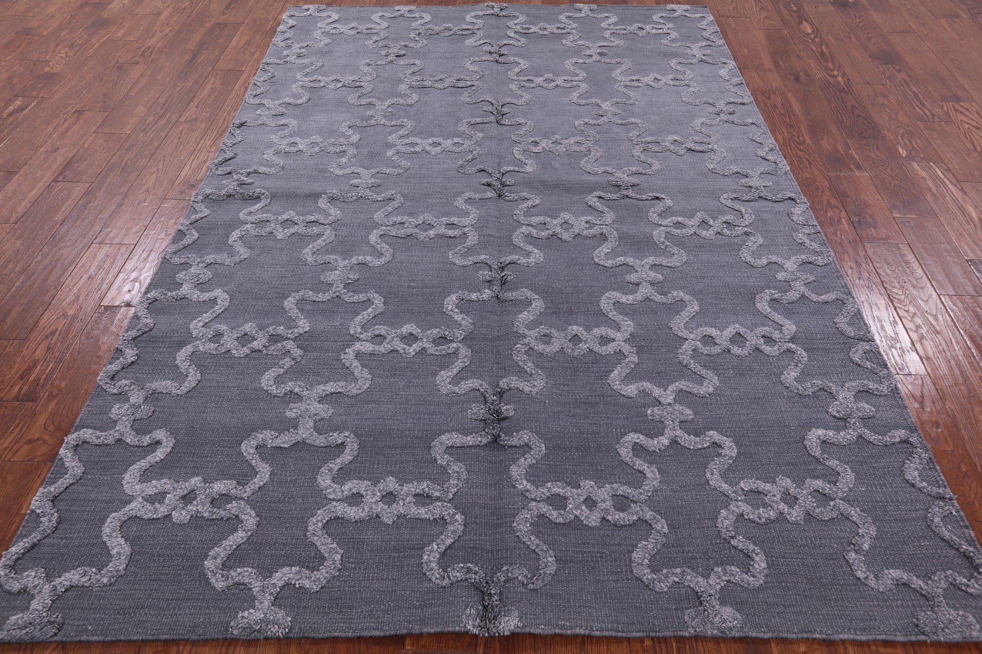 Moroccan Flat Weave Wool Rug - 6' 1" X 9' 1" - Golden Nile