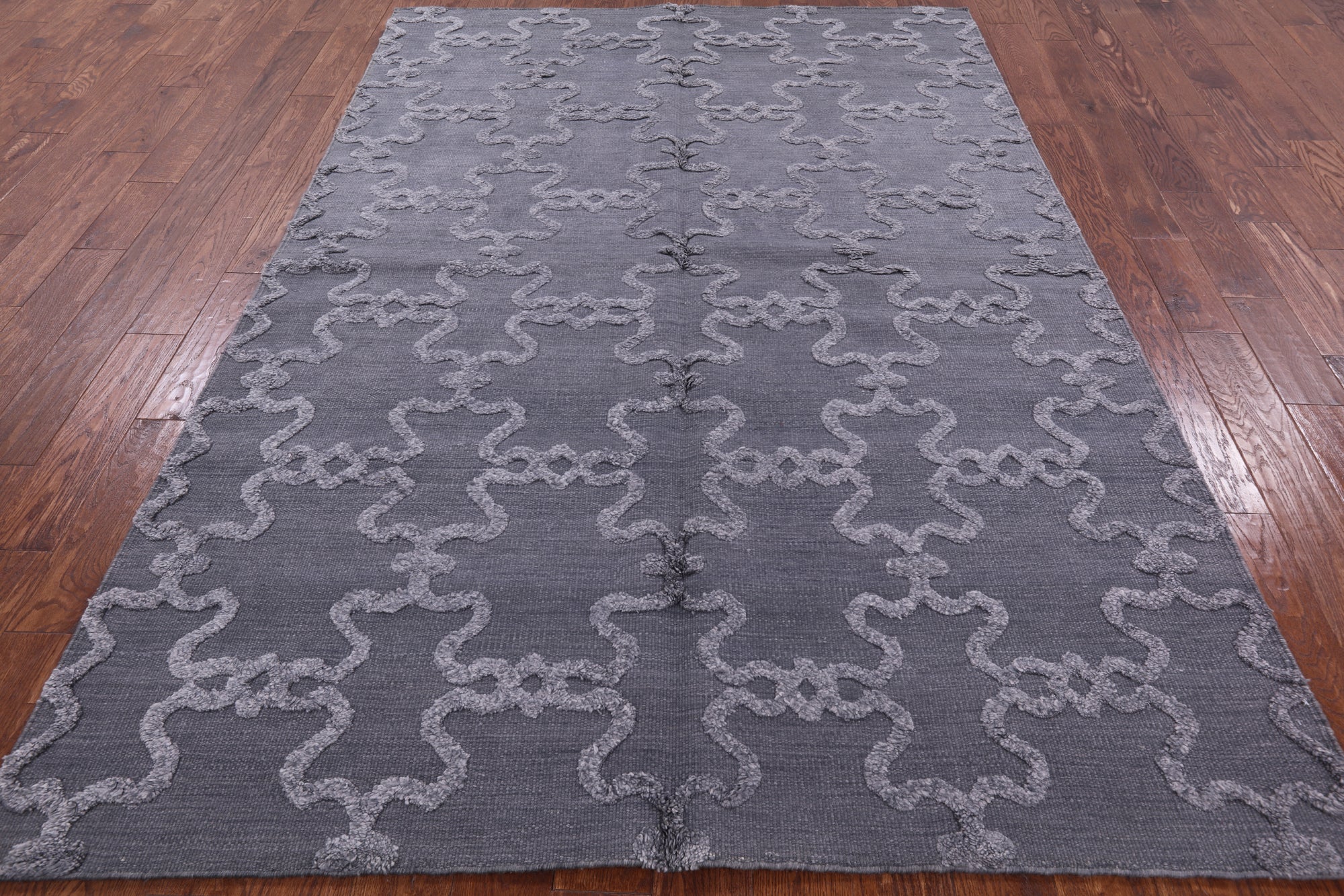 Moroccan Flat Weave Wool Rug - 6' 1" X 9' 1" - Golden Nile