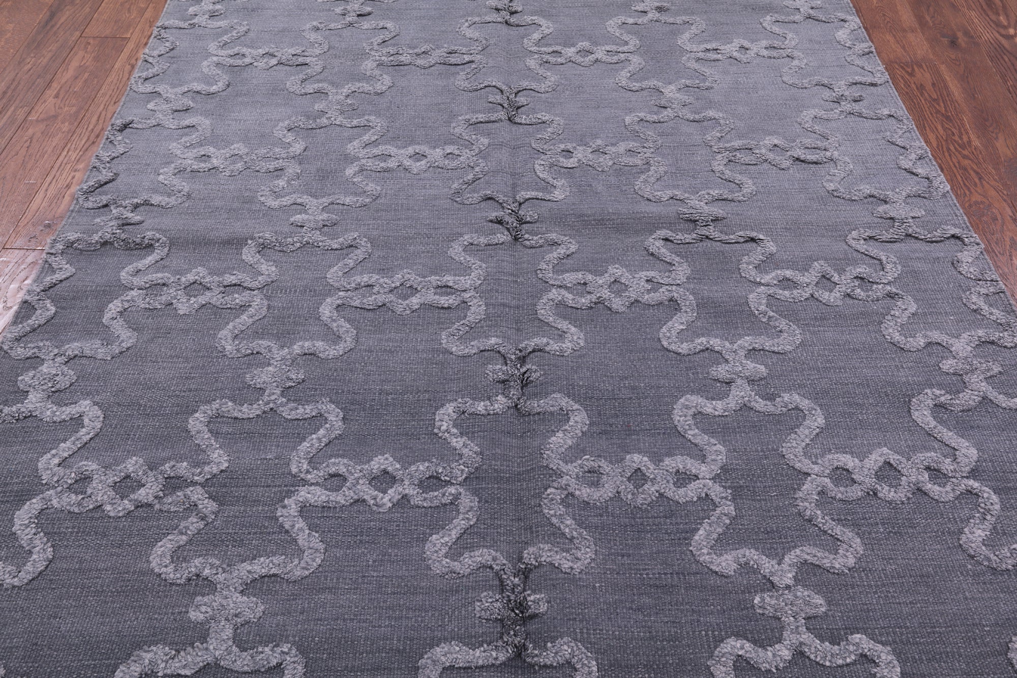 Moroccan Flat Weave Wool Rug - 6' 1" X 9' 1" - Golden Nile