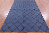Moroccan Flat Weave Wool Rug - 6' 1" X 9' 1" - Golden Nile