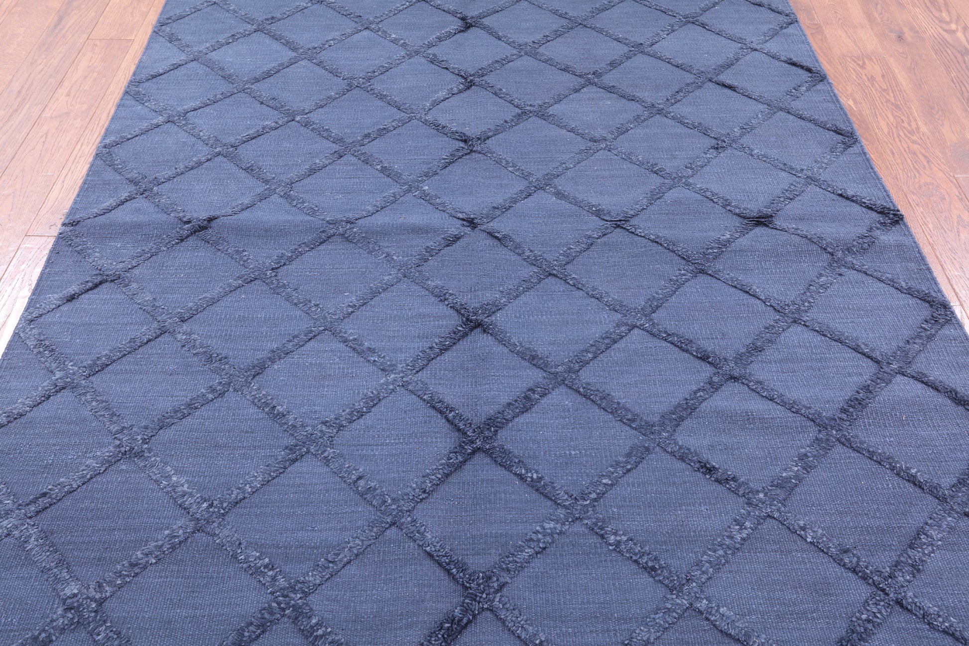 Moroccan Flat Weave Wool Rug - 6' 1" X 9' 1" - Golden Nile