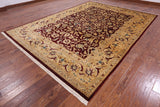 Red Peshawar Handmade Wool Rug - 9' 0" X 12' 2" - Golden Nile