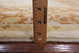 Ivory Signed Peshawar Hand Knotted Wool Rug - 9' 3" X 11' 8" - Golden Nile