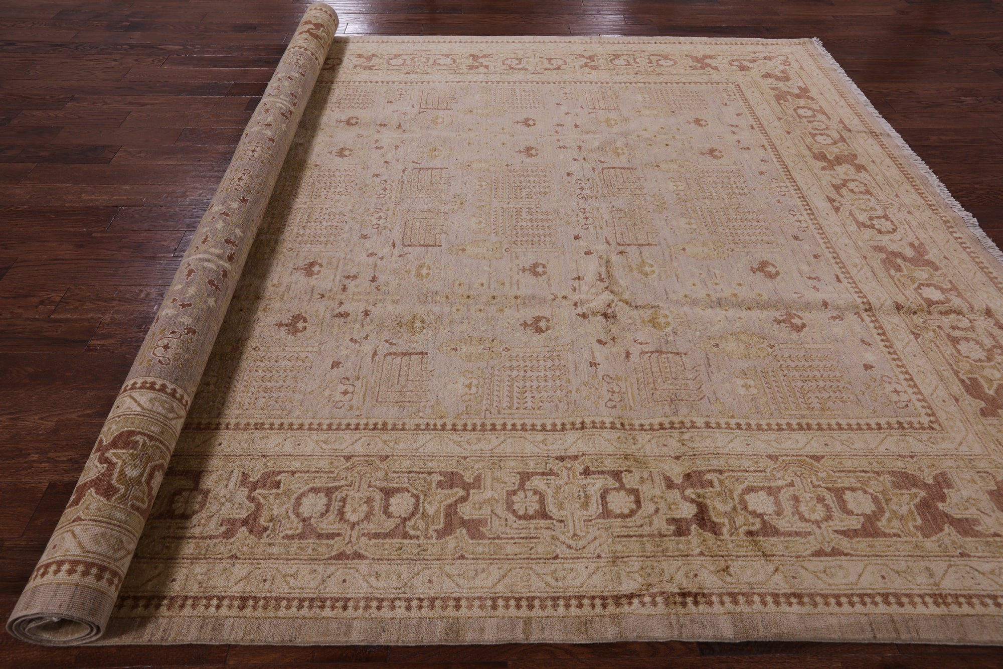 Persian Ziegler Hand Knotted Wool Rug - 9' 1" X 11' 10" - Golden Nile