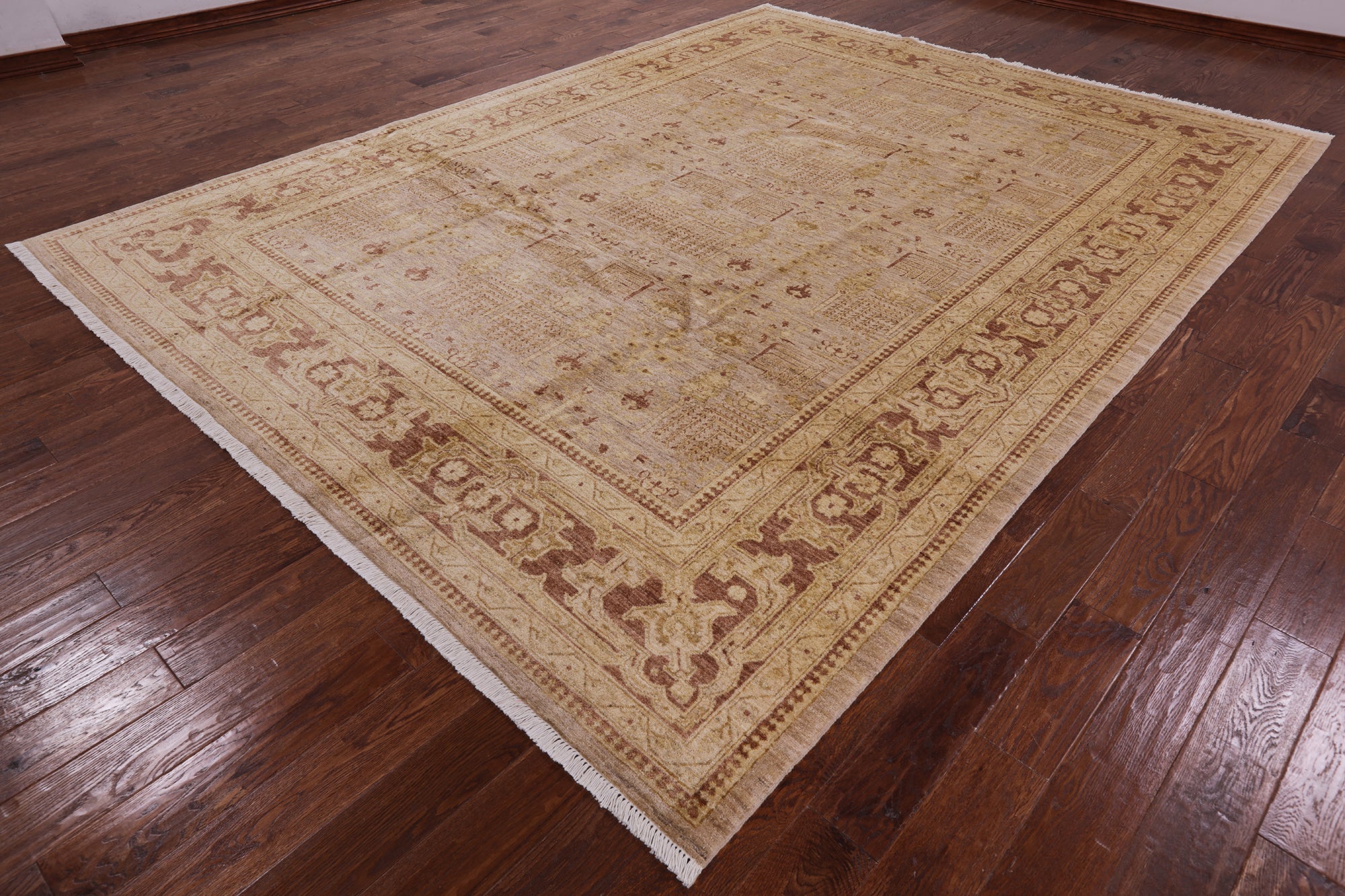 Persian Ziegler Hand Knotted Wool Rug - 9' 1" X 11' 10" - Golden Nile