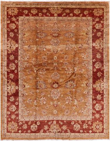 Chobi Peshawar Handmade Rug - 8' X 9' 10