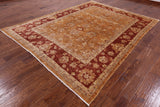 Chobi Peshawar Handmade Rug - 8' X 9' 10" - Golden Nile