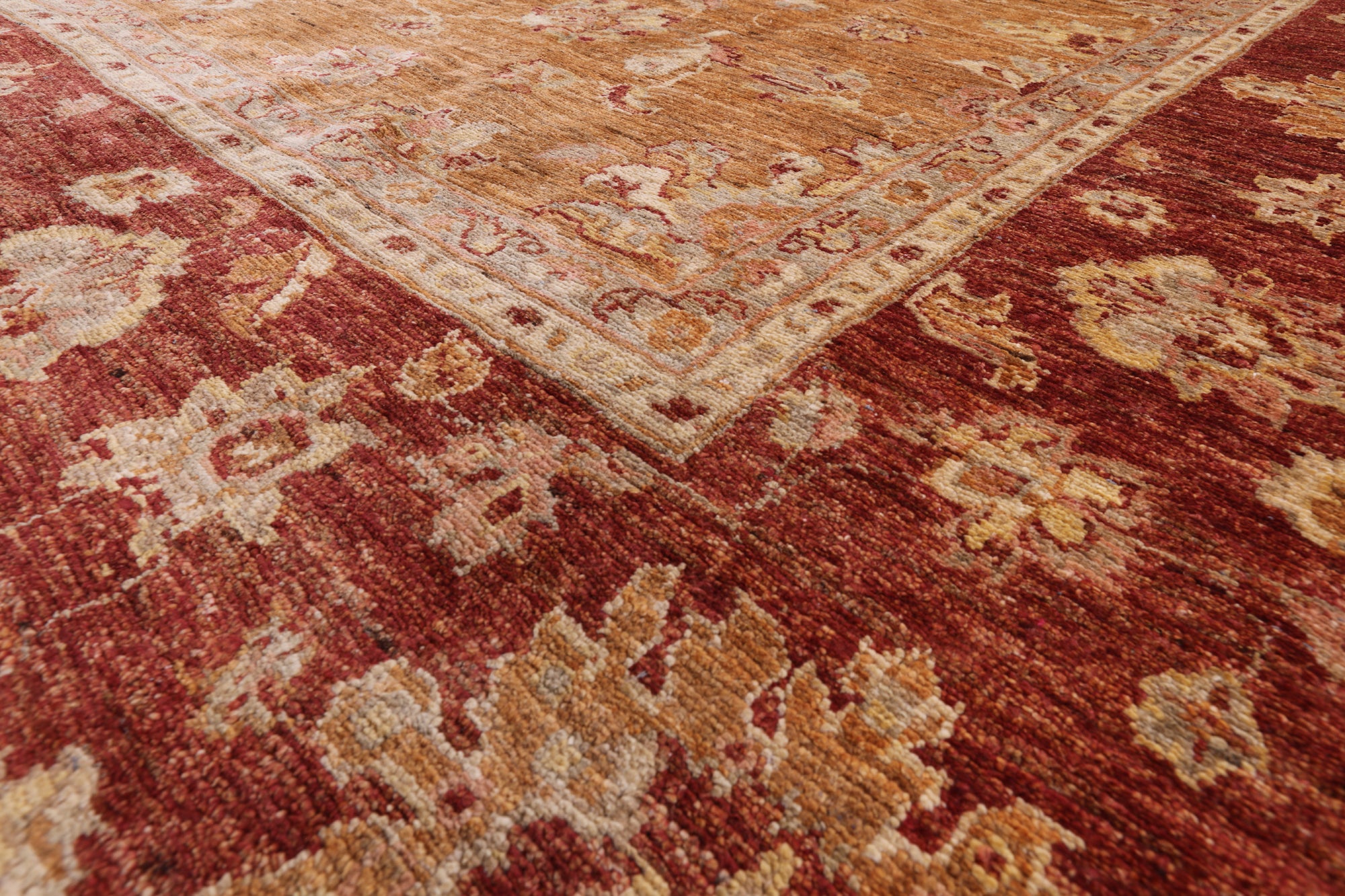 Chobi Peshawar Handmade Rug - 8' X 9' 10" - Golden Nile