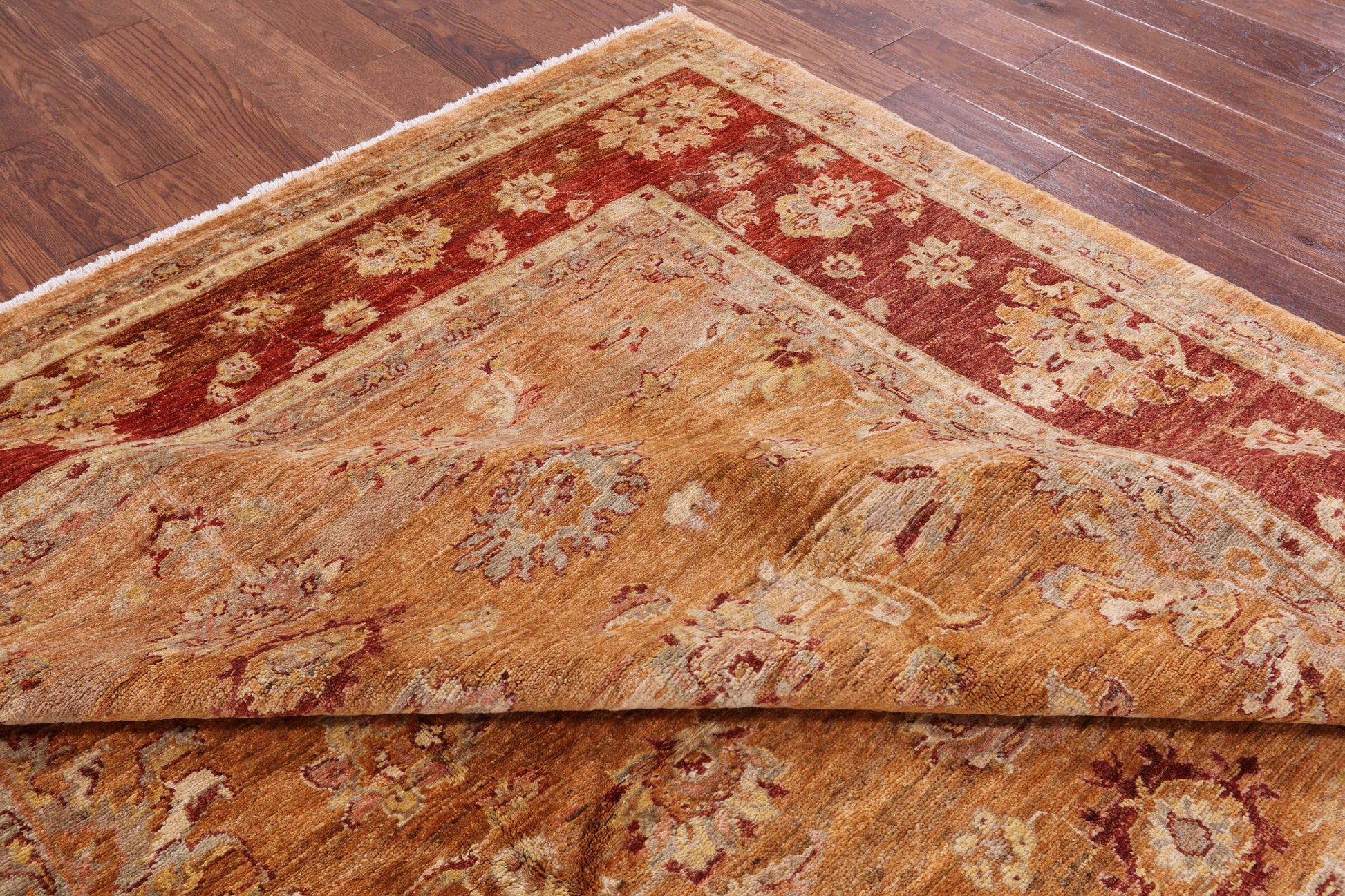 Chobi Peshawar Handmade Rug - 8' X 9' 10" - Golden Nile