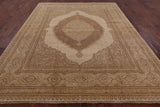 Persian Tabriz Hand Knotted Wool Rug - 8' 1" X 10' 3" - Golden Nile