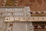 Ivory Chobi Peshawar Hand Knotted Wool Rug - 10' 2" X 13' 10" - Golden Nile