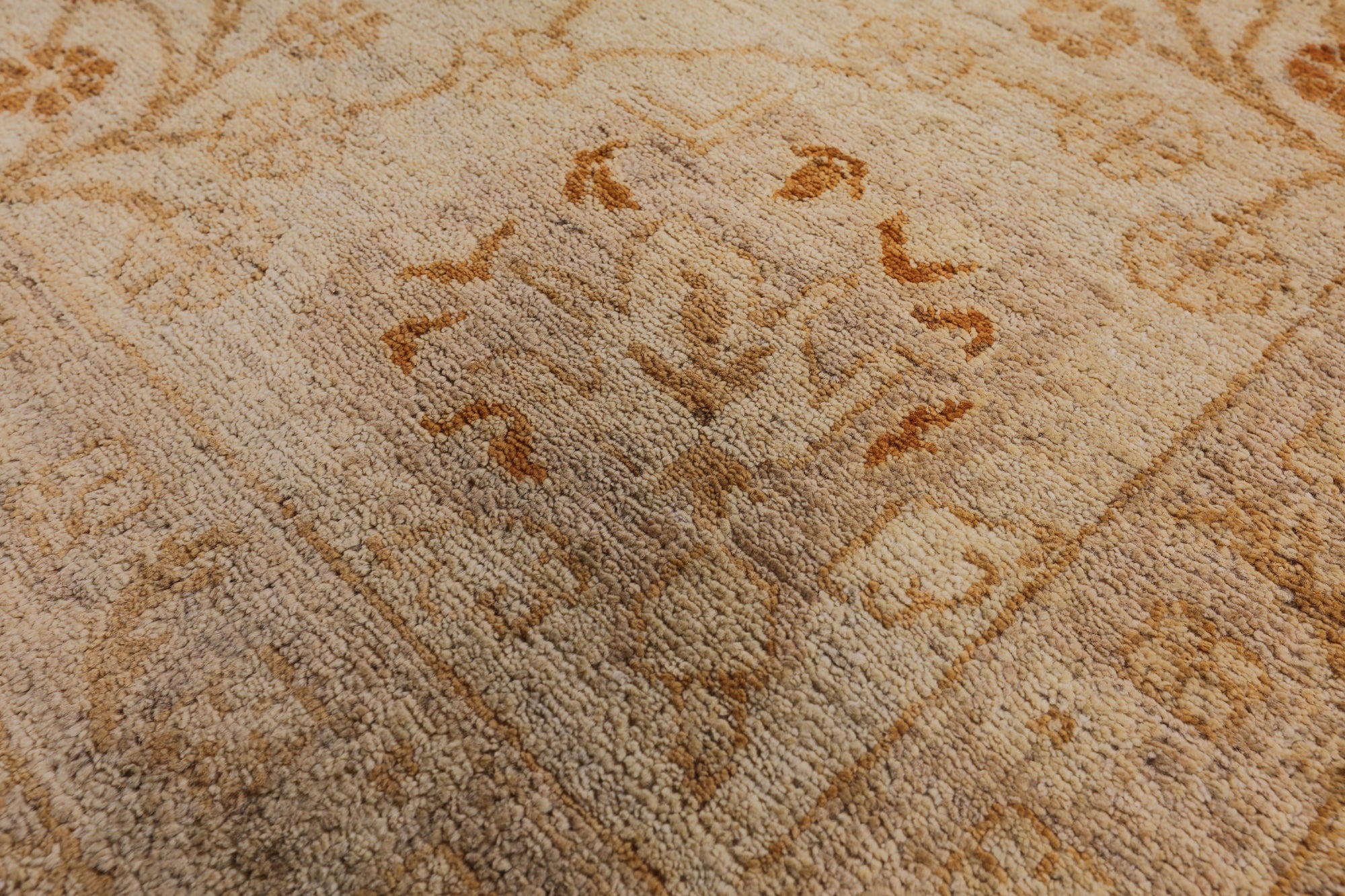 Peshawar Handmade Wool Area Rug - 9' 2" X 12' 2" - Golden Nile