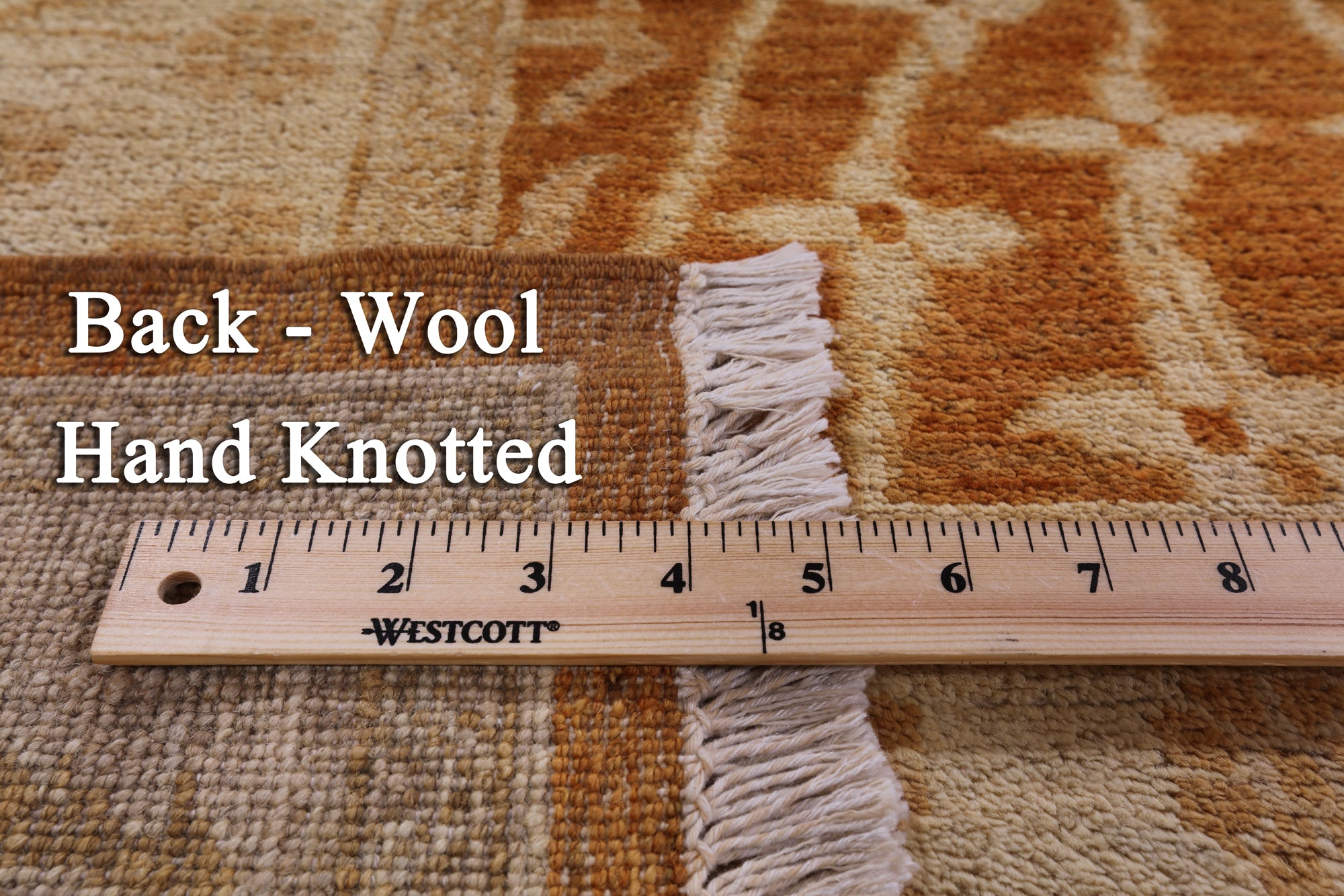 Peshawar Handmade Wool Area Rug - 9' 2" X 12' 2" - Golden Nile