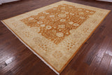 Peshawar Handmade Wool Area Rug - 9' 2" X 12' 2" - Golden Nile