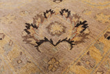 Brown Peshawar Hand Knotted Wool Rug - 10' 0" X 13' 7" - Golden Nile