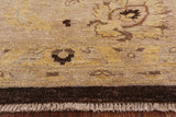 Brown Peshawar Hand Knotted Wool Rug - 10' 0" X 13' 7" - Golden Nile