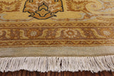 Peshawar Hand-Knotted Wool Rug - 8' 1" X 10' 4" - Golden Nile