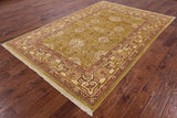 Peshawar Hand Knotted Wool Rug - 6' 1" X 8' 10" - Golden Nile