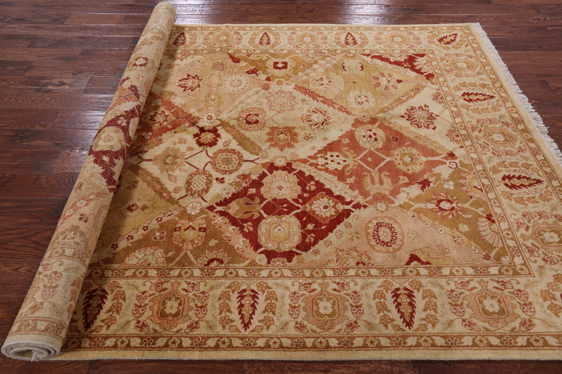 Peshawar Handmade Wool Rug - 6' 2" X 9' 0" - Golden Nile