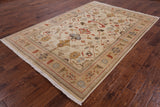 Peshawar Hand Knotted Wool Rug - 6' 1" X 8' 10" - Golden Nile