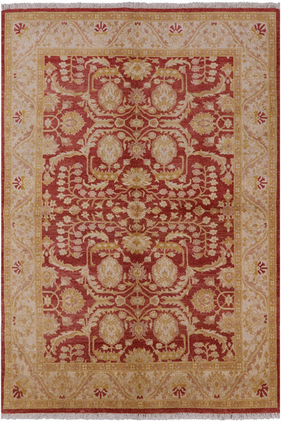 Peshawar Hand Knotted Wool Rug - 5' 10" X 8' 7" - Golden Nile