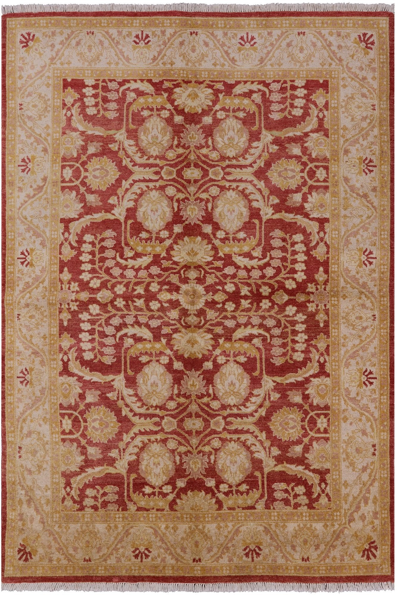 Peshawar Hand Knotted Wool Rug - 5' 10" X 8' 7" - Golden Nile