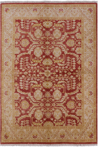 Peshawar Hand Knotted Wool Rug - 5' 10