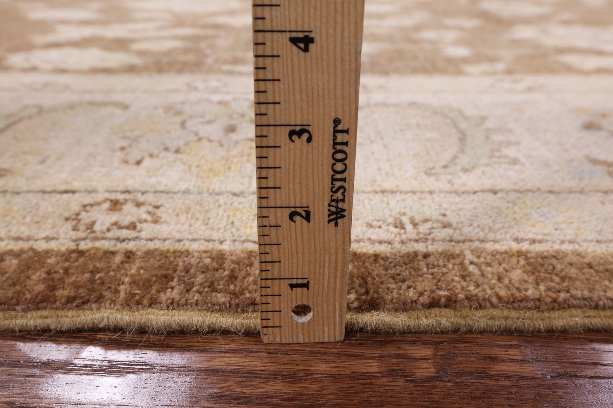 Brown Peshawar Hand Knotted Wool Rug - 6' 0" X 9' 1" - Golden Nile