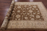 Brown Peshawar Hand Knotted Wool Rug - 6' 0" X 9' 1" - Golden Nile