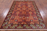 Peshawar Hand Knotted Wool Rug - 5' 10" X 8' 4" - Golden Nile