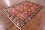 Peshawar Hand Knotted Wool Rug - 5' 10" X 8' 4" - Golden Nile