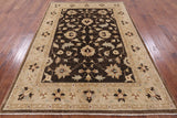 Peshawar Hand Knotted Wool Rug - 6' 3" X 8' 10" - Golden Nile