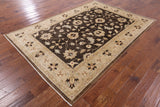 Peshawar Hand Knotted Wool Rug - 6' 3" X 8' 10" - Golden Nile