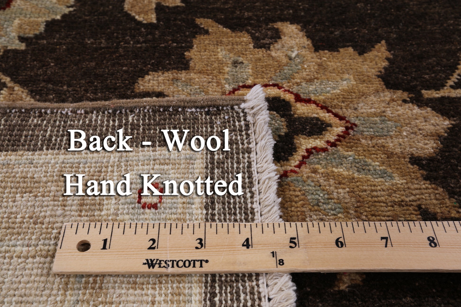 Peshawar Hand Knotted Wool Rug - 6' 3" X 8' 10" - Golden Nile