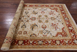 Ivory Peshawar Handmade Wool Rug - 6' 1" X 9' 6" - Golden Nile