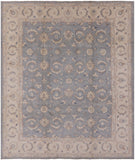Chobi Peshawar Handmade Wool Area Rug - 8' 4" X 9' 4" - Golden Nile