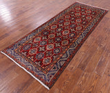 Persian Handmade Wool Runner Rug - 3' 8" X 9' 5" - Golden Nile