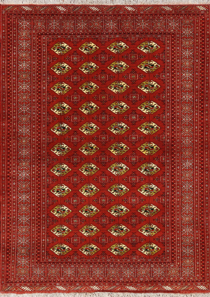 Oriental Handmade Pure Silk 5 X 6 Persian Rug - Golden Nile